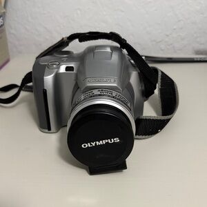 Olympus Silver 35mm Camera FOR PARTS